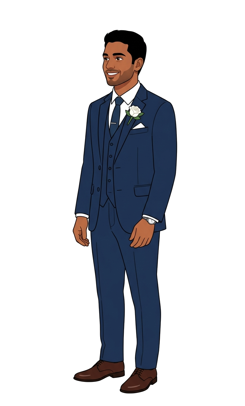 Groom in suit
